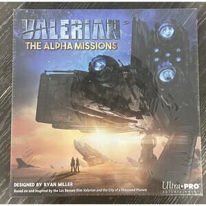 Valerian: The Alpha Missions Board Game by Ryan Miller 2017 Ultra Pro, New